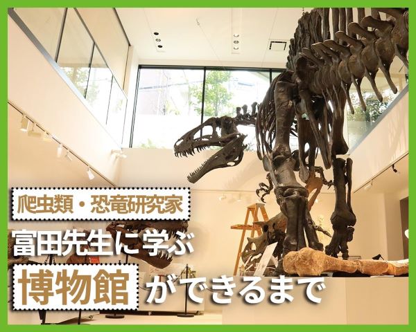 爬虫類・恐竜研究家富田先生に学ぶ博物館ができるまで／ＴＣＡ東京ＥＣＯ動物海洋専門学校