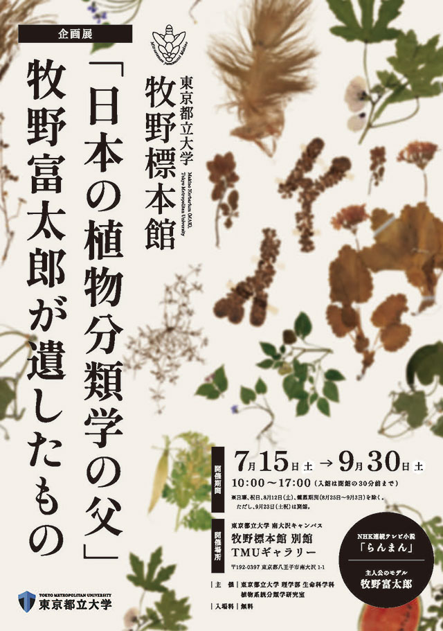 東京都立大学　牧野標本館企画展
～「日本の植物分類学の父」牧野富太郎が遺したもの～1