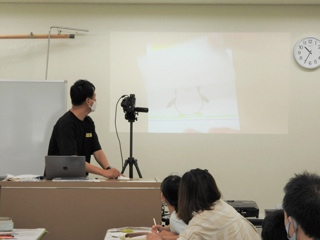 令和5年度　名古屋文理大学公開講座
「やさしい手作りアニメーション－絵のダンス」3