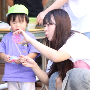 シャボン玉あそび＆学費・奨学金セミナー／仙台幼児保育専門学校