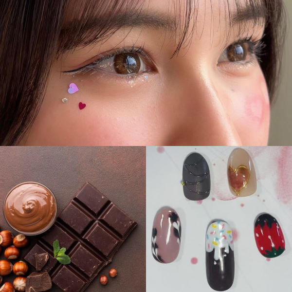 チョコレートパック／バレンタインメイク・ネイルアート♪（トータルビューティ科）／足利デザイン・ビューティ専門学校