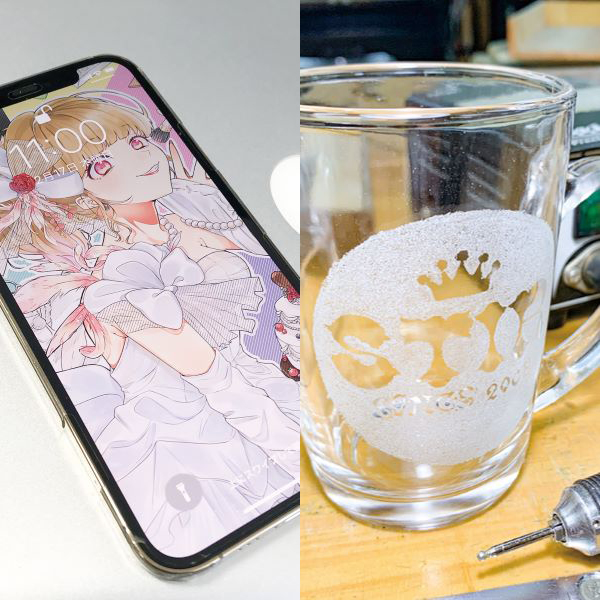 スマホの壁紙／グラスリッツェン（クリエイティブデザイン科）／足利デザイン・ビューティ専門学校