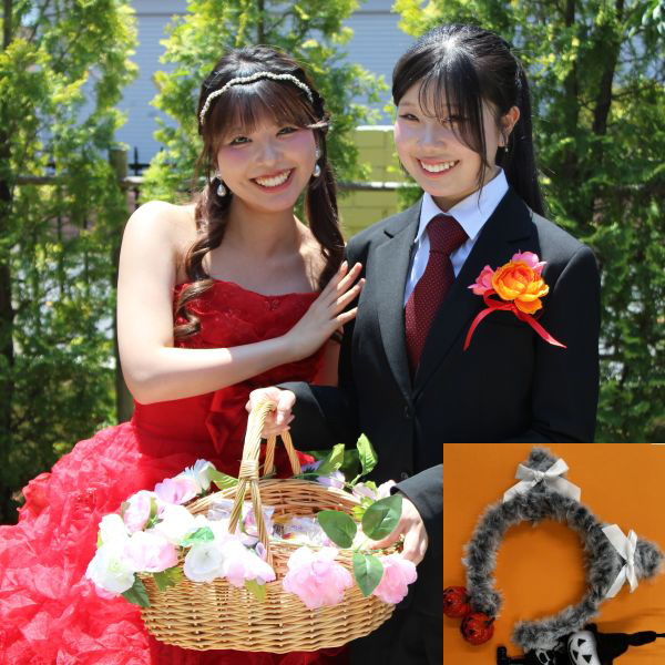 学生プロデュース！模擬挙式！ハロウィンカチューシャをつけて結婚式に参加しよう(BH)／足利デザイン・ビューティ専門学校