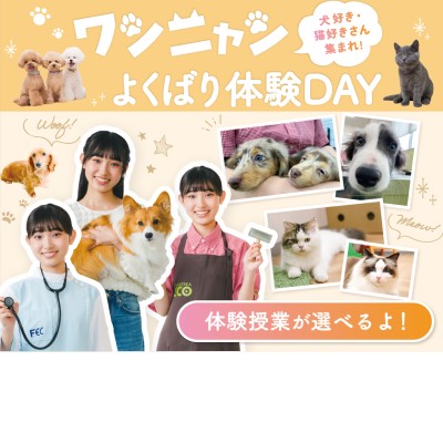 ワンニャンよくばり体験DAY／福岡ＥＣＯ動物海洋専門学校