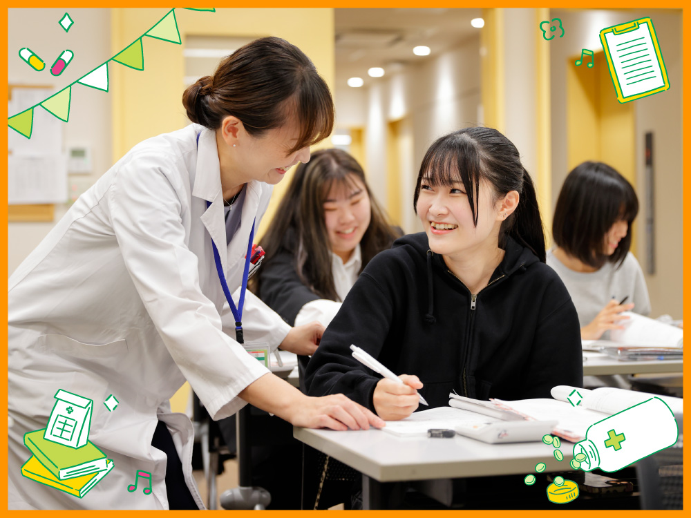 オープンキャンパス［医療事務総合］
治療費計算からカラーセラピーまで♪／大阪バイオメディカル専門学校