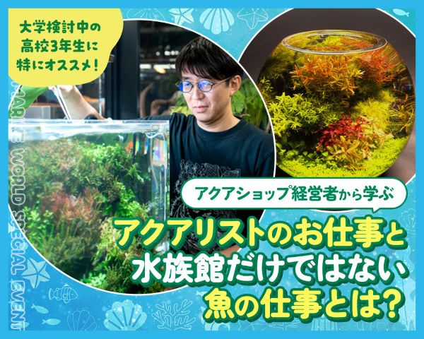 アクアショップ経営者から学ぶアクアリストのお仕事と水族館だけではない魚の仕事とは／ＴＣＡ東京ＥＣＯ動物海洋専門学校