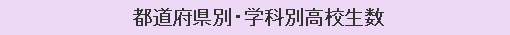 都道府県別・学科別高校生数