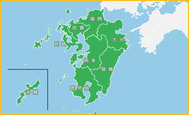 地図から専門学校を探す 九州 沖縄エリア 日本の学校