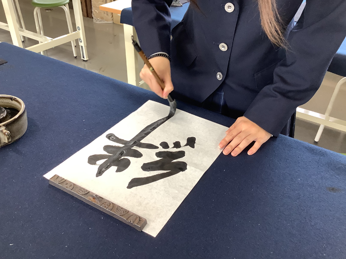 広島県　熊野高校　美術部、書道部のみなさん9