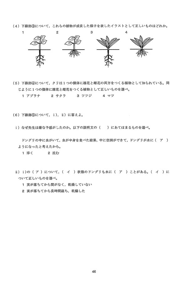 四天王寺中学校　過去問　6年分 中学入試2024年四天王寺中学校】問4図形と問6暦算 | らふわく