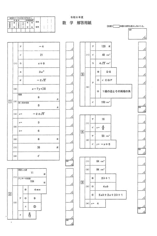 問題集 解答 色々 2026年度 愛知県公立高校 一般入試 解答速報【全教科・解説あり】 | 名