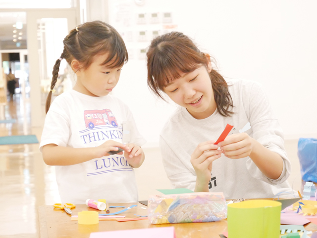 こども造形教室「紙おびでなにつくる？」3